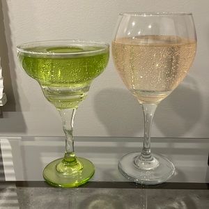 Set of 2 votive/tea light candle holders.